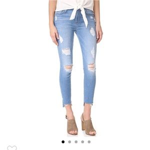 7 For All Mankind Step Hem Skinny Jean Sz 26